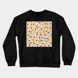 Autumn Colors Polka Dots on Cream Crewneck Sweatshirt